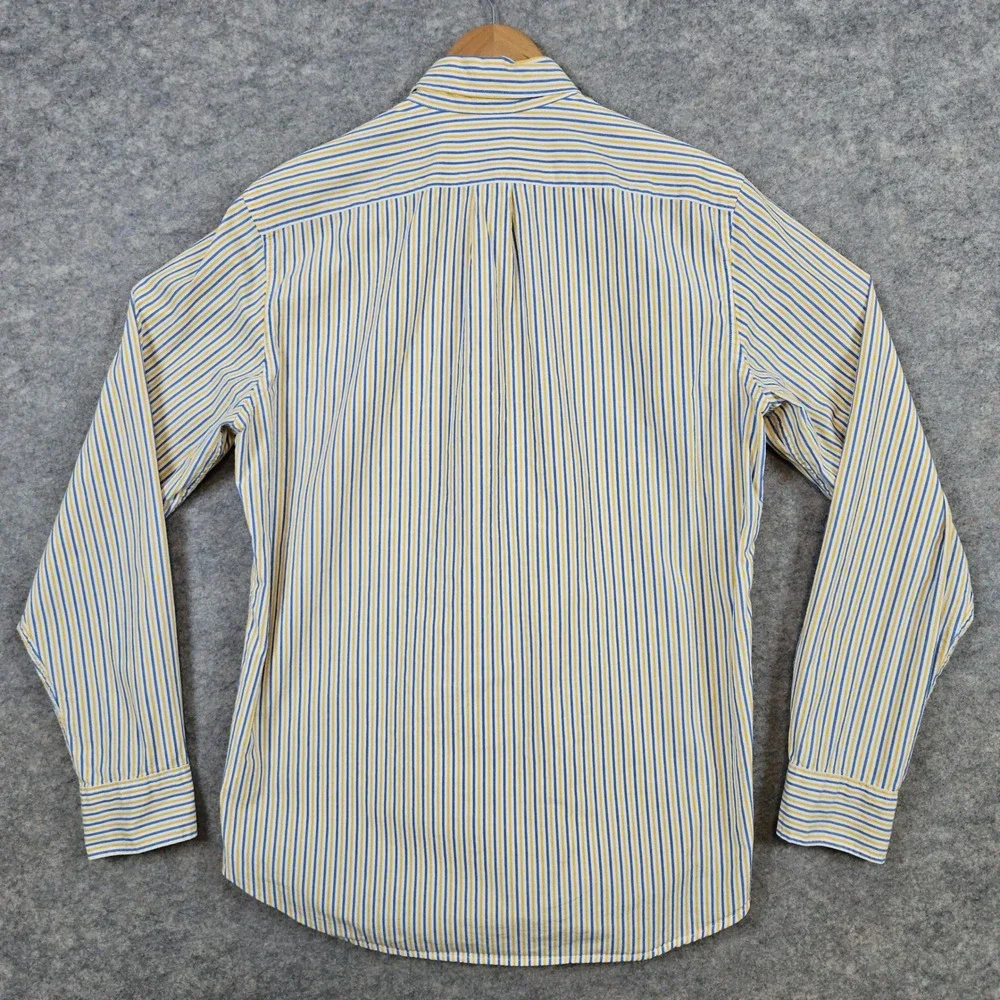 J‎ Crew Men's Multicolor Striped Button Down Size M Secret Wash Shirting Classic